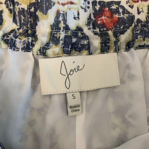 Joie Patterned Silk Shorts - Picture 2 of 3